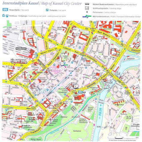 kassel city center map
